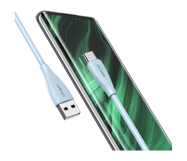 USAMS Kabel Green Series SJ714 18W 3A USB-A do USB-C 1m niebieski - 1568992 - zdjęcie 10